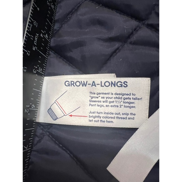 Lands End Girls Squall Waterproof Parka Purple Lined Jacket XL 14-16 524565 - Picture 6 of 11